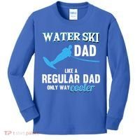 Water Ski Dad Like A Regular Dad Beach Athletes Water Skiing Gift Kids Long Sleeve Shirt thumb 0
