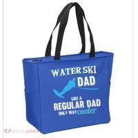 Water Ski Dad Like A Regular Dad Beach Athletes Water Skiing Gift Tote Bag thumb 2