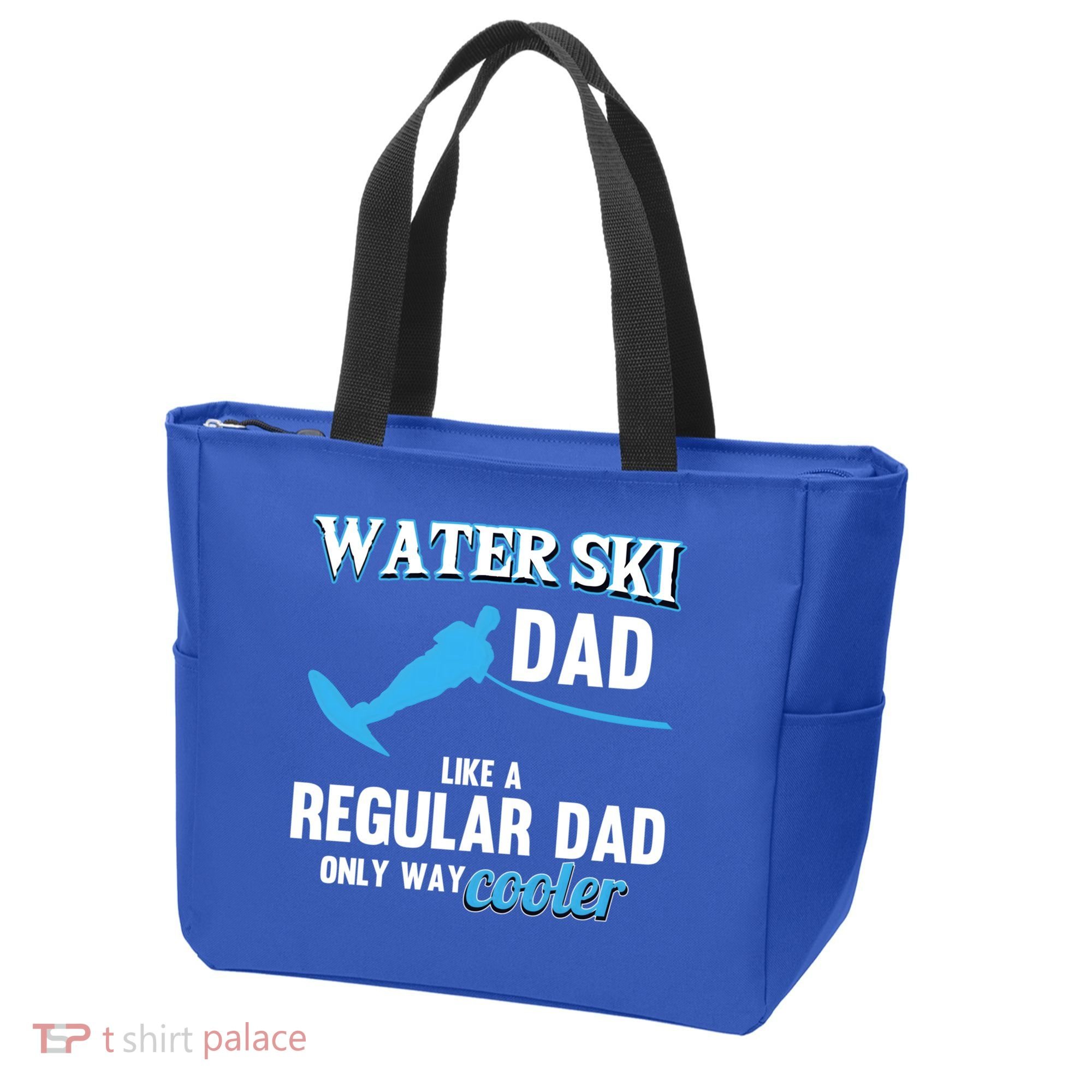 Water Ski Dad Like A Regular Dad Beach Athletes Water Skiing Gift Tote Bag