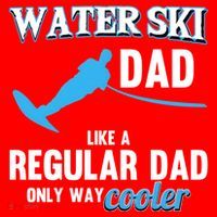 Water Ski Dad Like A Regular Dad Beach Athletes Water Skiing Gift Santa Hat thumb 1