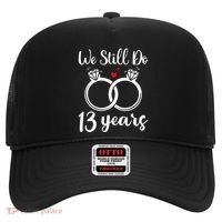 We Still Do 13 Years Husband Wife 13th Wedding Anniversary Hat thumb 0