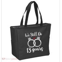 We Still Do 13 Years Husband Wife 13th Wedding Anniversary Tote Bag thumb 2