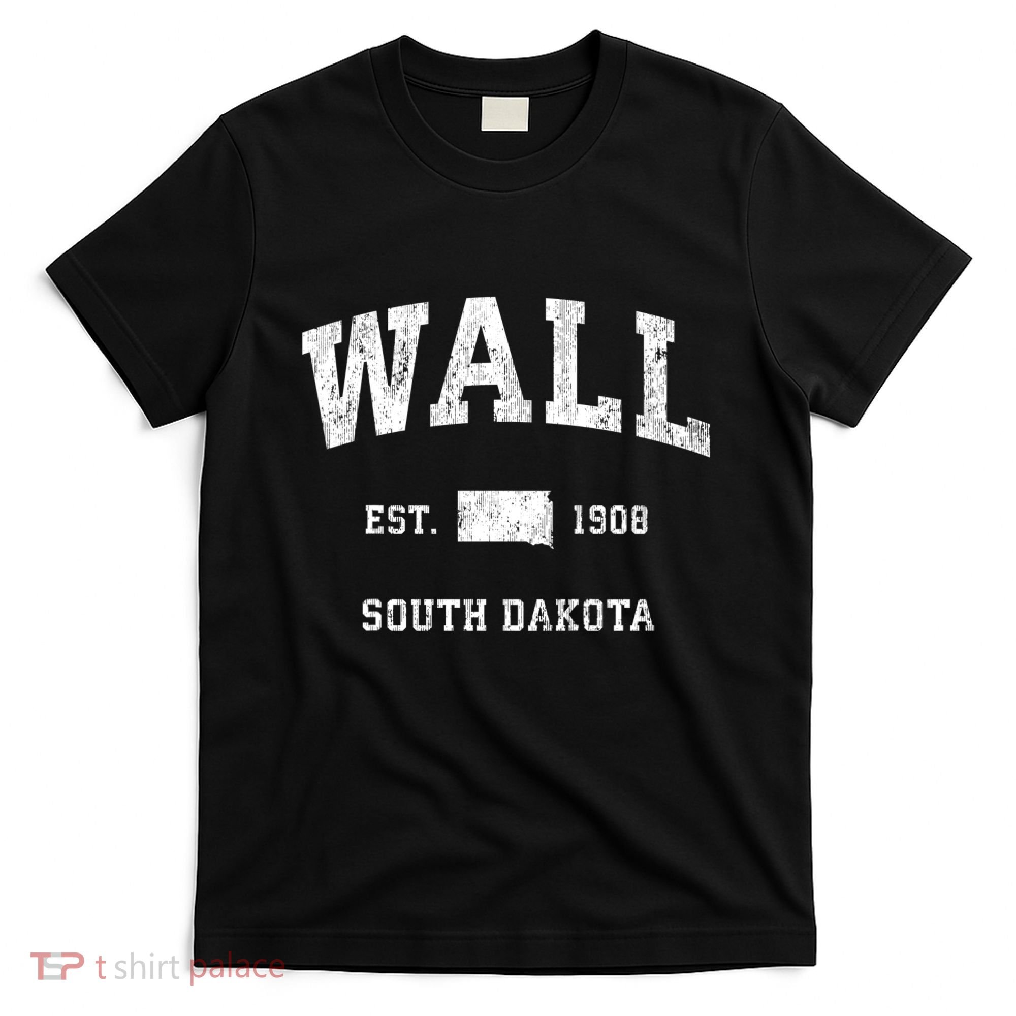 Wall South Dakota Sd Vintage Athletic T-Shirt