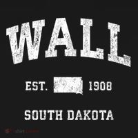 Wall South Dakota Sd Vintage Athletic T-Shirt thumb 7