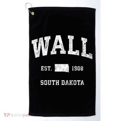 Wall South Dakota Sd Vintage Athletic Golf Towel
