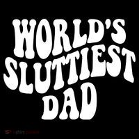 WorldS Sluttiest Dad Fathers Day Coaster thumb 2