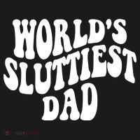 WorldS Sluttiest Dad Fathers Day Visor thumb 3