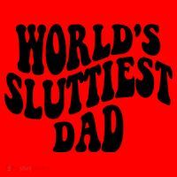 WorldS Sluttiest Dad Fathers Day Santa Hat thumb 1