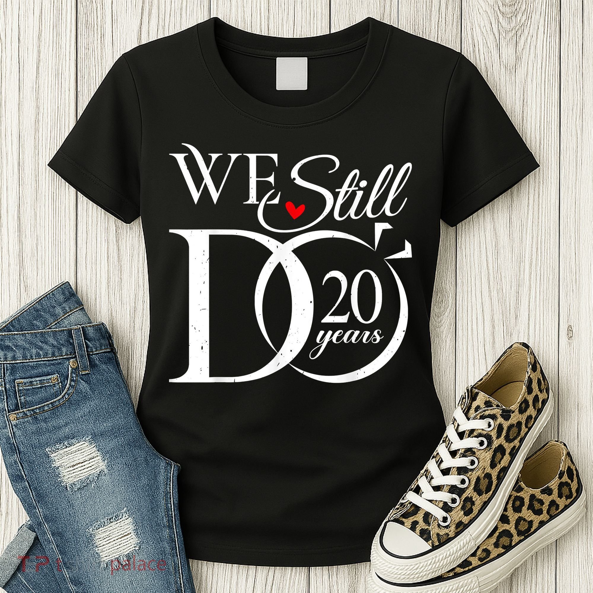We Still Do 20 Years Funny Couple 20th Wedding Anniversary Women's T-Shirt