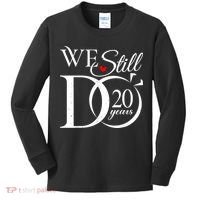 We Still Do 20 Years Funny Couple 20th Wedding Anniversary Kids Long Sleeve Shirt thumb 0