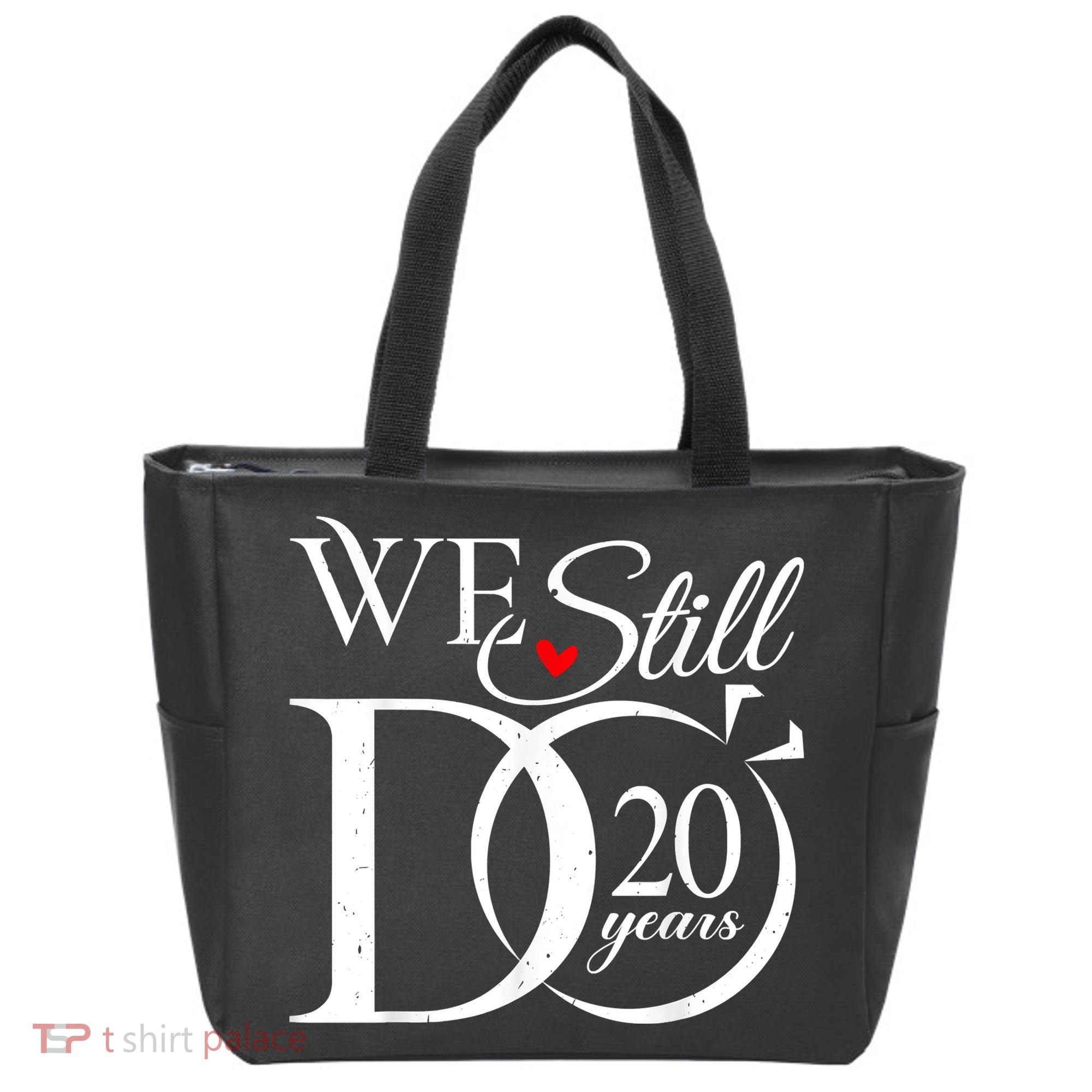 We Still Do 20 Years Funny Couple 20th Wedding Anniversary Tote Bag