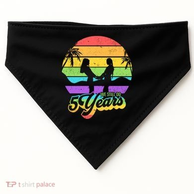 We Still Do 5 Years Gift Lesbian Wedding Anniversary Gift USA-Made Doggie Bandana
