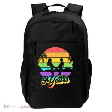 We Still Do 5 Years Gift Lesbian Wedding Anniversary Gift Backpack