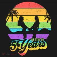 We Still Do 5 Years Gift Lesbian Wedding Anniversary Gift Backpack thumb 2
