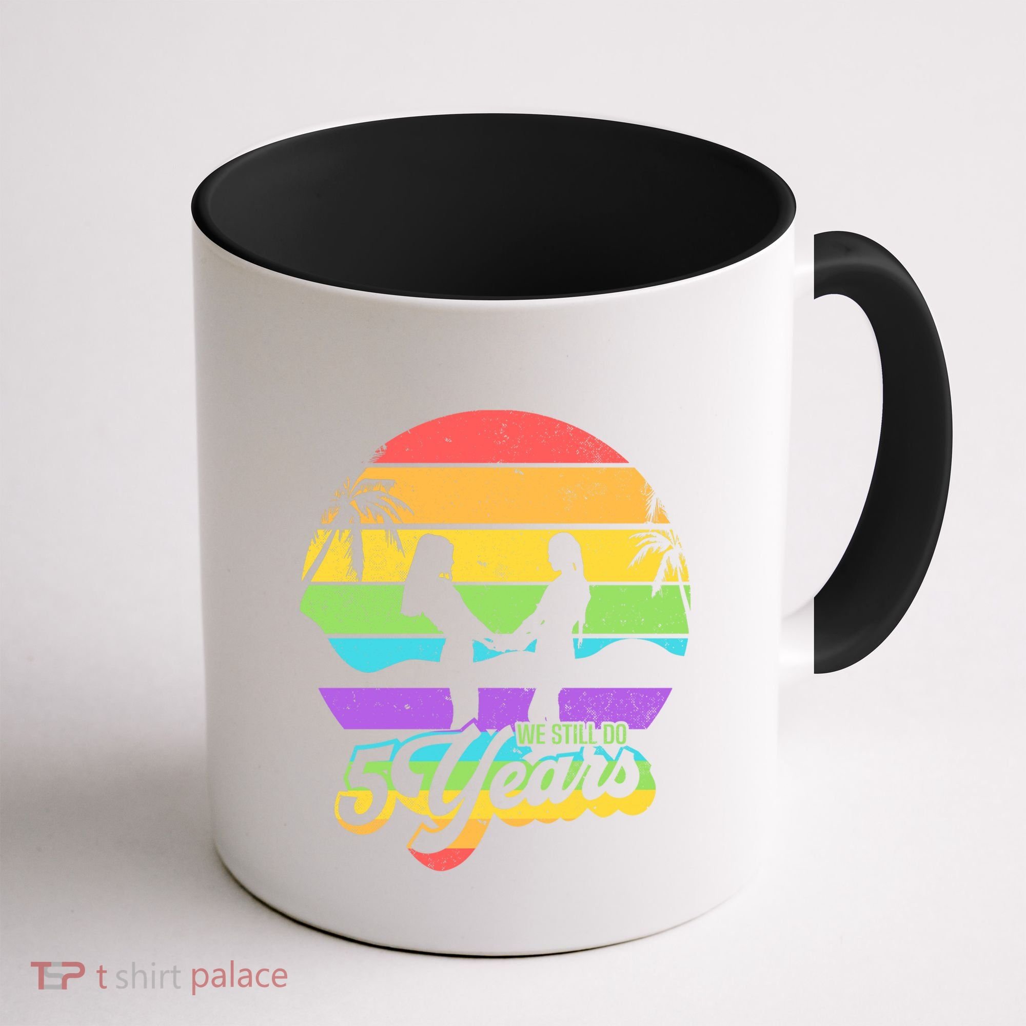 We Still Do 5 Years Gift Lesbian Wedding Anniversary Gift Coffee Mug