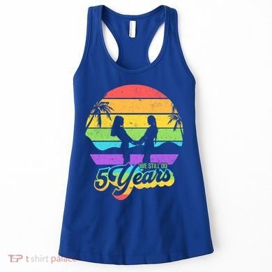 We Still Do 5 Years Gift Lesbian Wedding Anniversary Gift Women's Tank Top