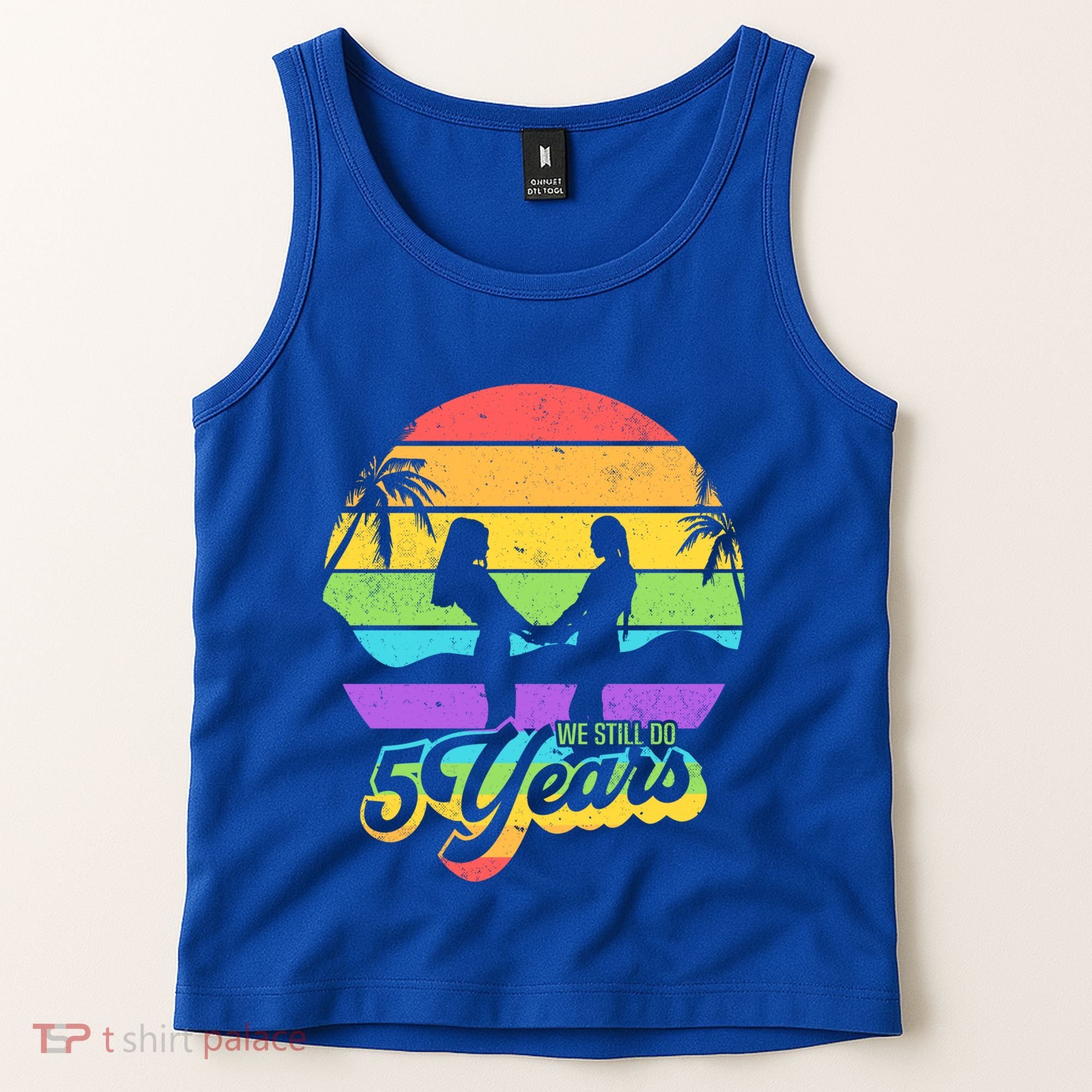We Still Do 5 Years Gift Lesbian Wedding Anniversary Gift Tank Top