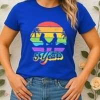 We Still Do 5 Years Gift Lesbian Wedding Anniversary Gift Women's T-Shirt thumb 2