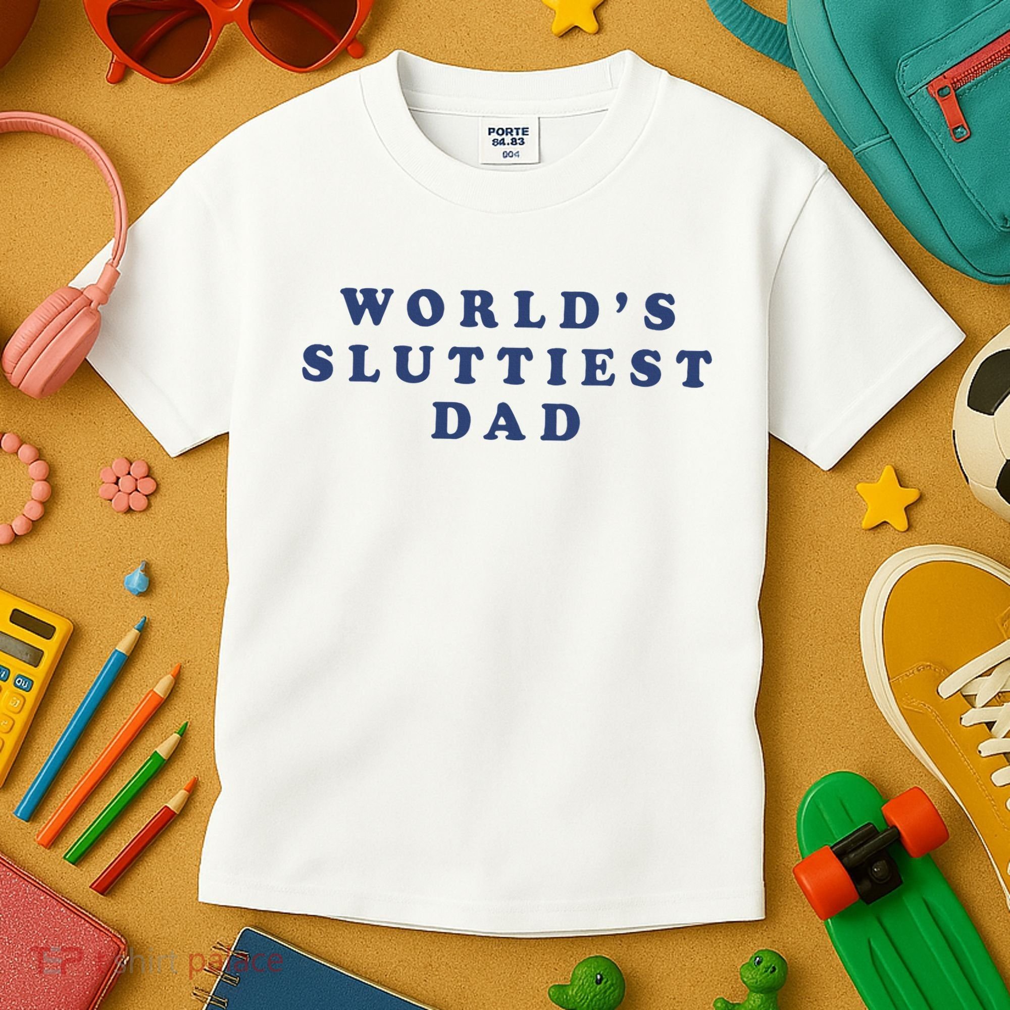 WorldS Sluttiest Dad Kids T-Shirt
