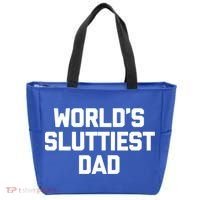 Worlds Sluttiest Dad Funny Saying Sarcastic Cool Sexy Dad Cool Gift Tote Bag thumb 0