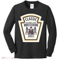 Worcestershire Sauce Diy Halloween Costume Condiment Kids Long Sleeve Shirt thumb 0