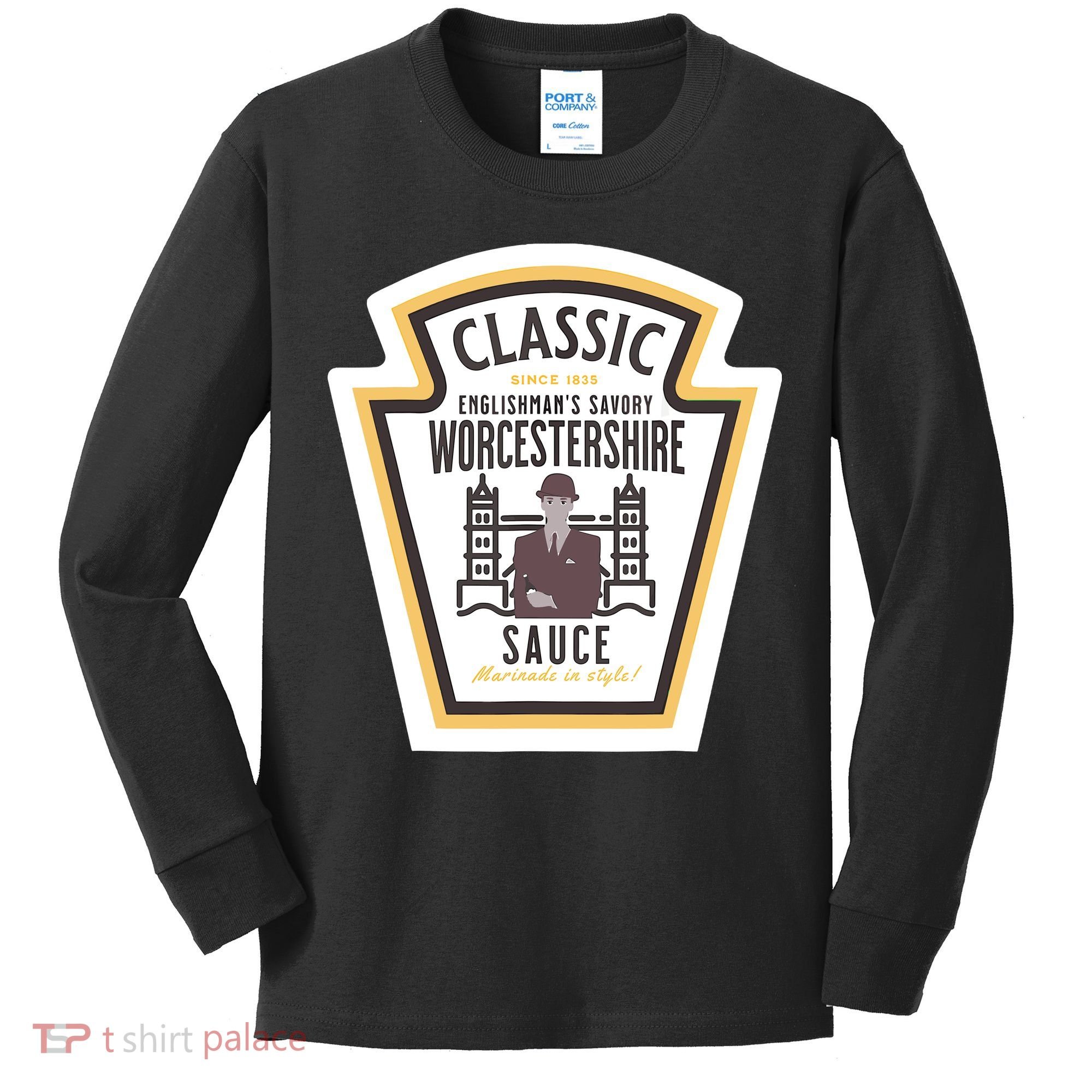 Worcestershire Sauce Diy Halloween Costume Condiment Kids Long Sleeve Shirt