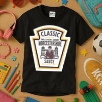 Worcestershire Sauce Diy Halloween Costume Condiment Kids T-Shirt thumb 3