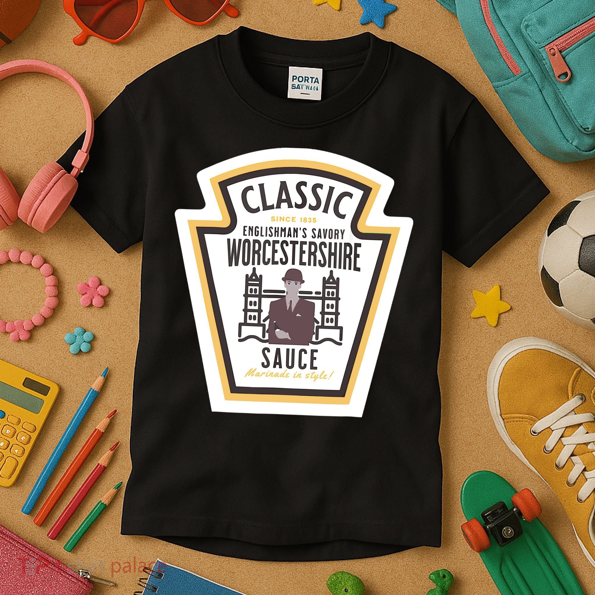 Worcestershire Sauce Diy Halloween Costume Condiment Kids T-Shirt