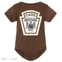 Worcestershire Sauce Diy Halloween Costume Condiment Baby Bodysuit thumb 0
