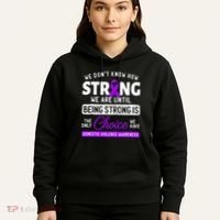 Warrior Survivor Domestic Violence Awareness Purple Ribbon Hoodie thumb 5