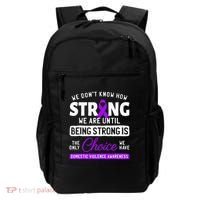 Warrior Survivor Domestic Violence Awareness Purple Ribbon Backpack thumb 0