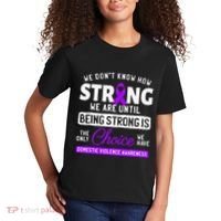 Warrior Survivor Domestic Violence Awareness Purple Ribbon Kids T-Shirt thumb 2