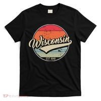 Wisconsin State Est 1849 Retro Vintage T-Shirt thumb 0