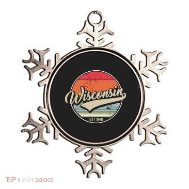 Wisconsin State Est 1849 Retro Vintage Ornament