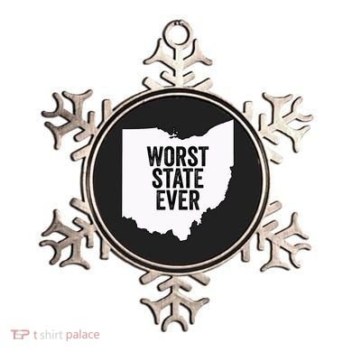 Worst State Ever, Ohio Sucks Gift Ornament