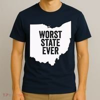 Worst State Ever, Ohio Sucks Gift T-Shirt thumb 3