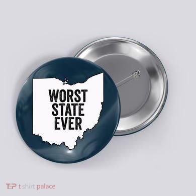 Worst State Ever, Ohio Sucks Gift Button