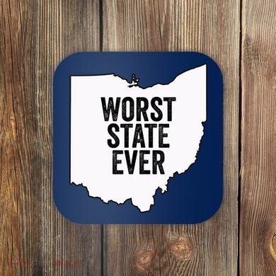 Worst State Ever, Ohio Sucks Gift Coaster