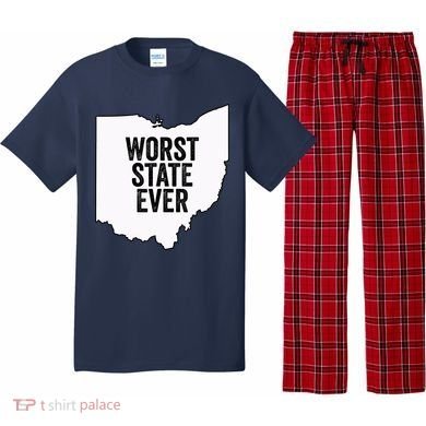 Worst State Ever, Ohio Sucks Gift Pajama Set