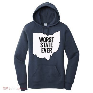 Worst State Ever, Ohio Sucks Gift Women's Hoodie