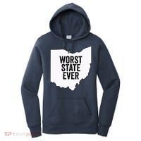 Worst State Ever, Ohio Sucks Gift Women's Hoodie thumb 0