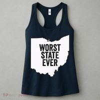 Worst State Ever, Ohio Sucks Gift Women's Tank Top thumb 3