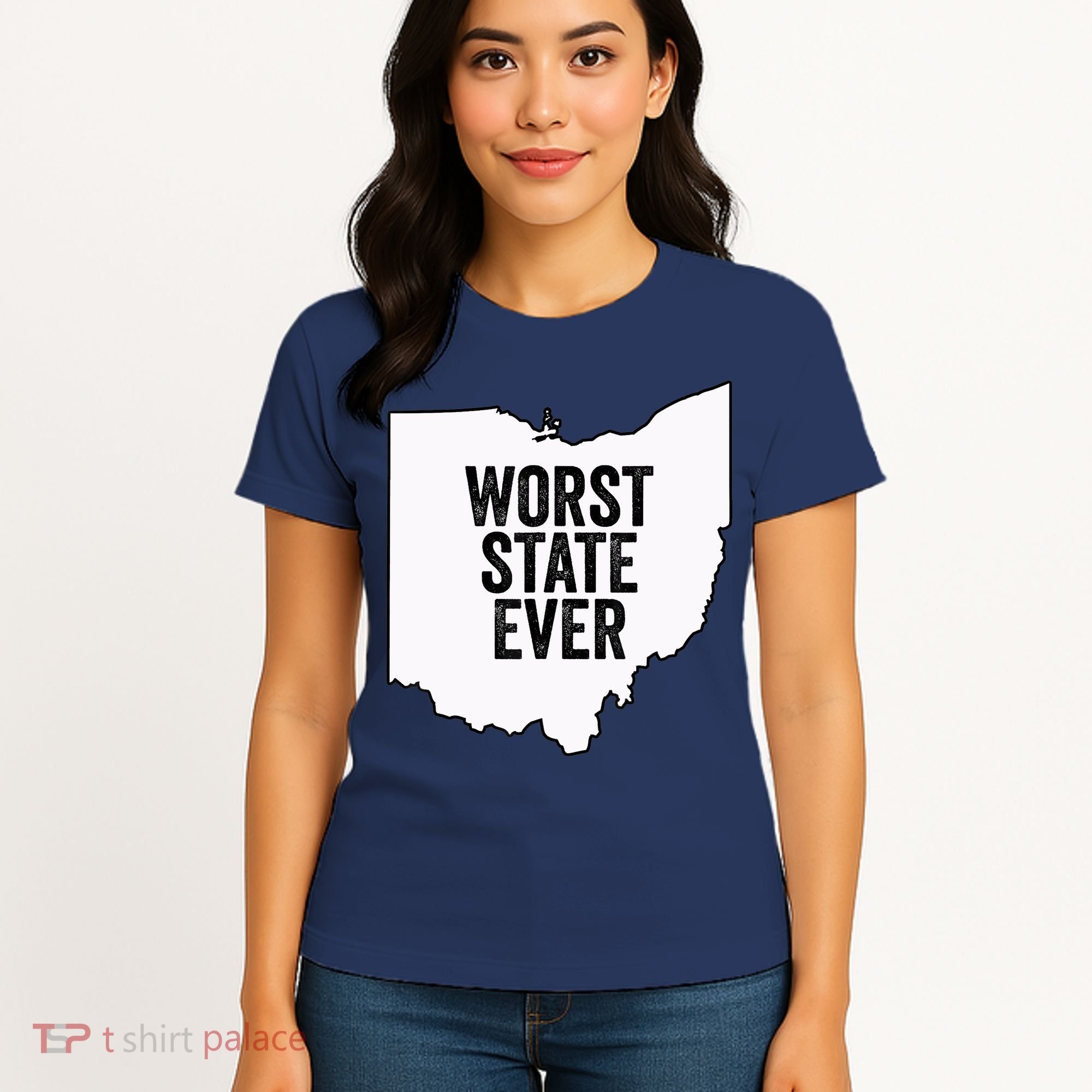 Worst State Ever, Ohio Sucks Gift Women's T-Shirt