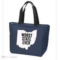 Worst State Ever, Ohio Sucks Gift Tote Bag thumb 3