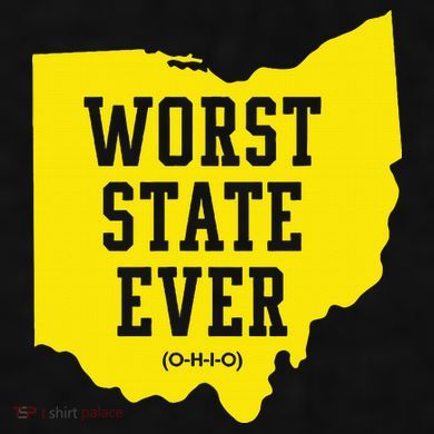 Worst State Ever Ohio Ladies PosiCharge Tri-Blend Wicking Tank