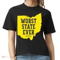 Worst State Ever Ohio Comfort Colors Boxy T-Shirt thumb 0