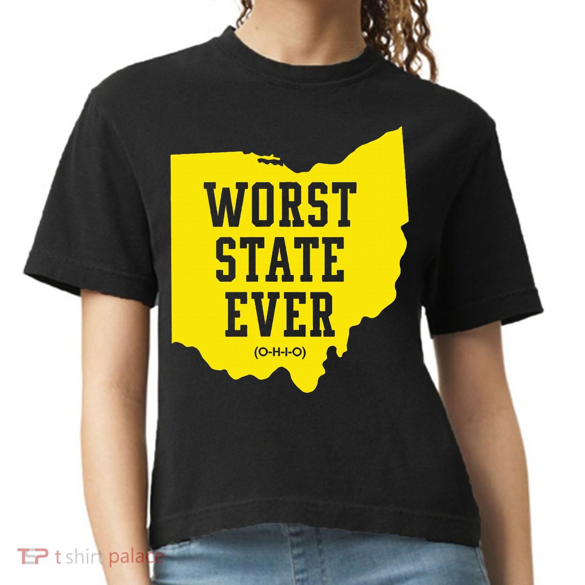Worst State Ever Ohio Comfort Colors Boxy T-Shirt