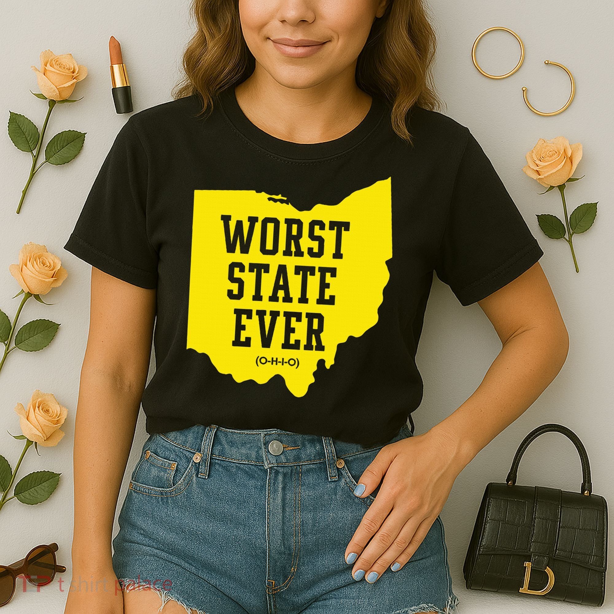 Worst State Ever Ohio Comfort Colors Boxy T-Shirt