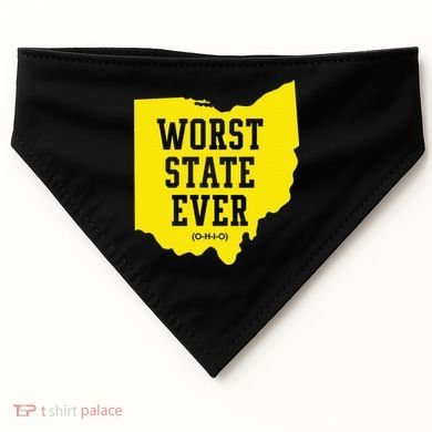 Worst State Ever Ohio USA-Made Doggie Bandana