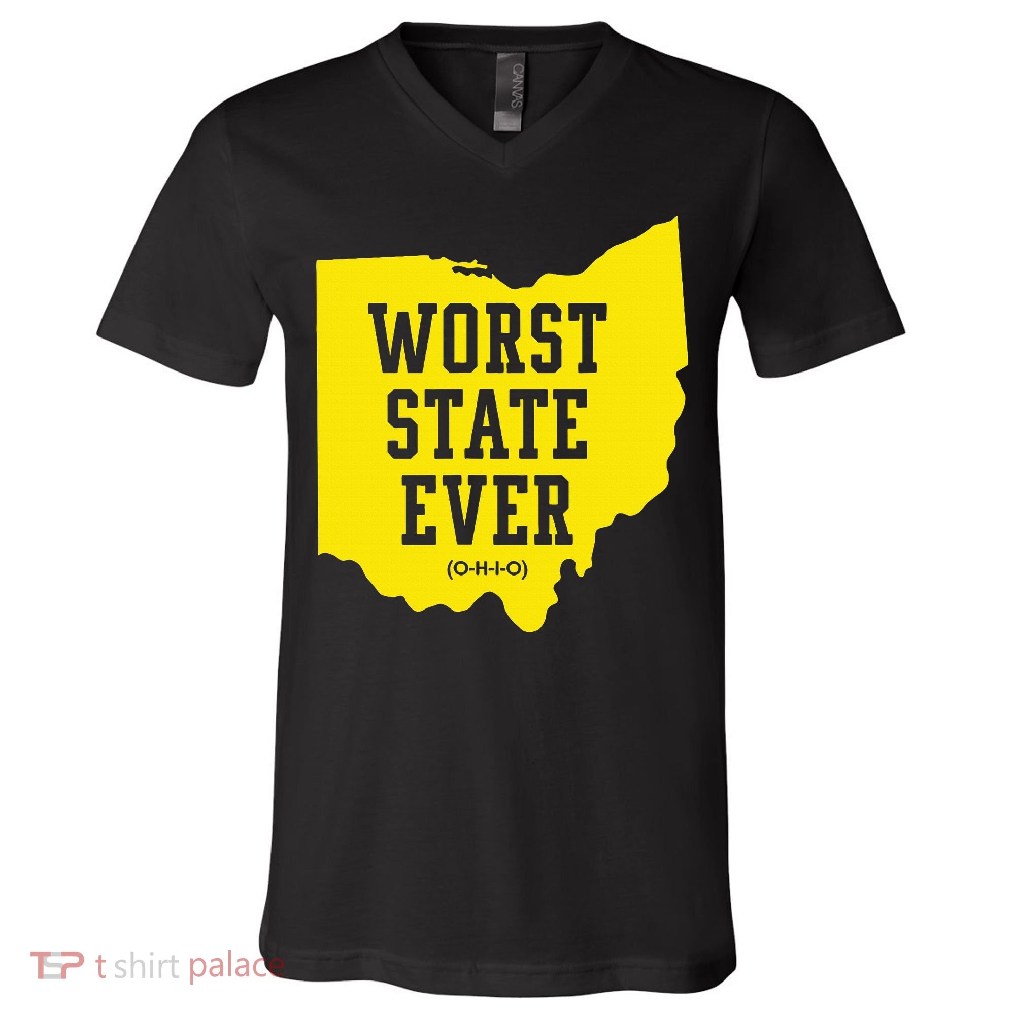 Worst State Ever Ohio V-Neck T-Shirt